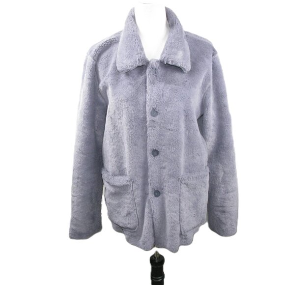 Brandon Thomas Slate Button Front Reversible Jacket Size Large - Picture 6 of 11